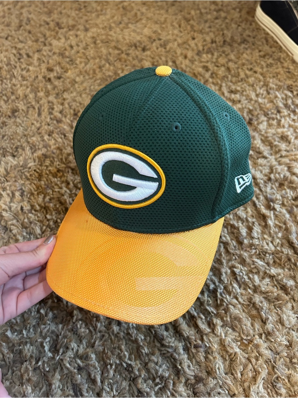 New Era 39THIRTY Green & Yellow Stretch-Fit Hat L/XL